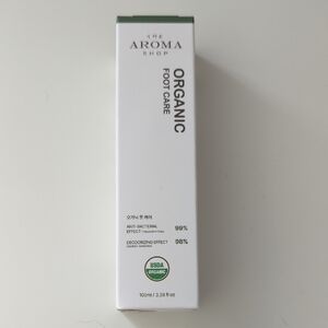 NIB The Aroma Shop Organic Foot Care Anti Bacterial Deodorizing 3.38 Fl Oz